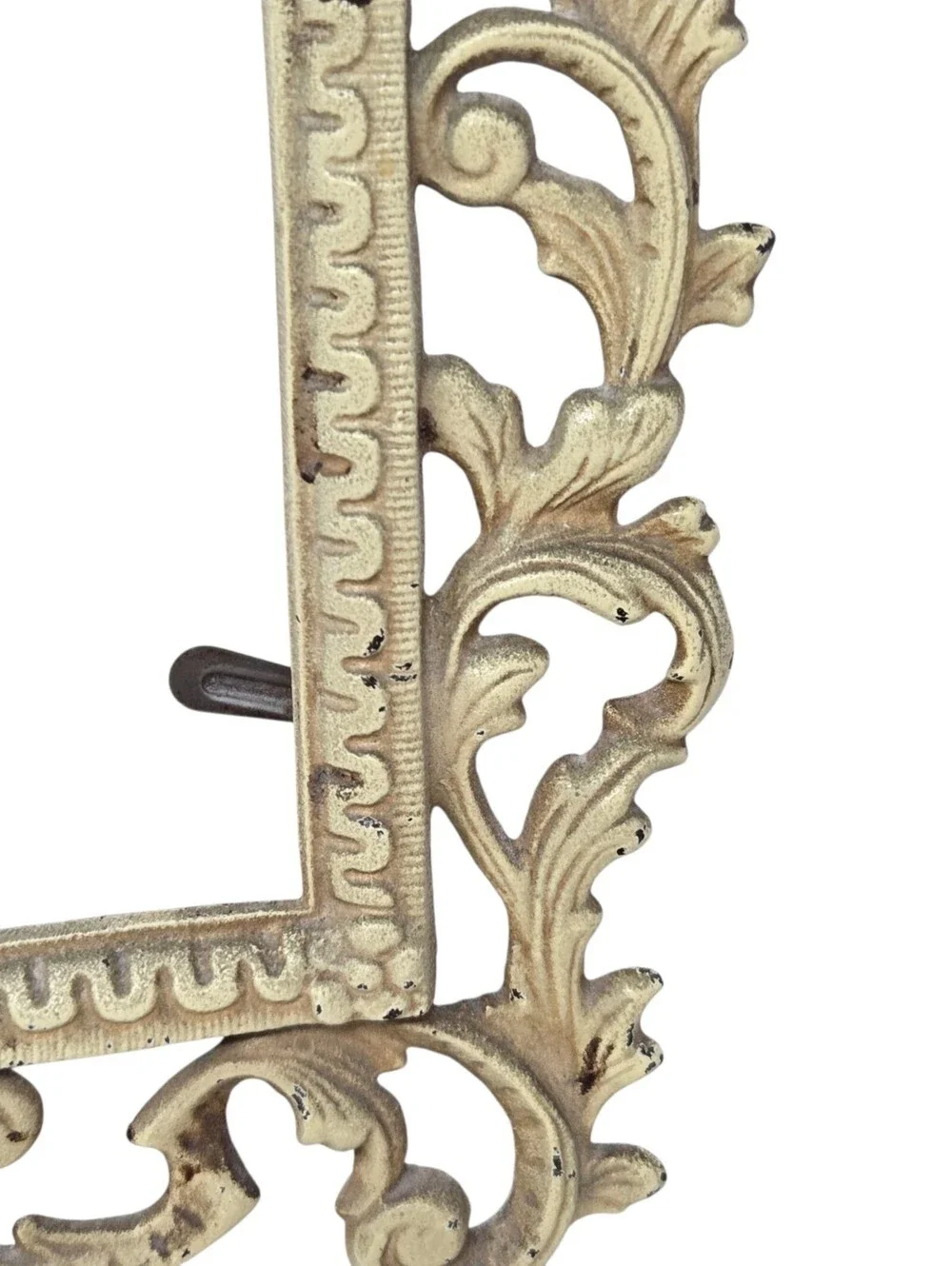 Antique Wilton Cast Iron Ornate Frame 11x8 Signed